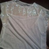 Blusa Branca com paitê
