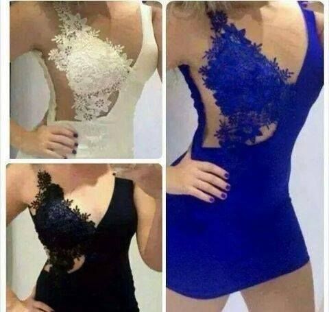 Vestido Guipir azul